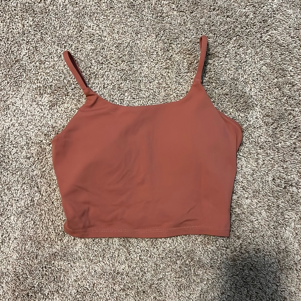 Paragon Fitwear- Mauve Sierra cropped sports bra/tank top. Size S